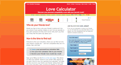 Desktop Screenshot of lovecalculator.be