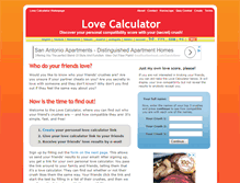 Tablet Screenshot of lovecalculator.be