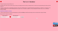 Desktop Screenshot of lovecalculator.com